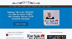 Desktop Screenshot of gatewaytitle.com